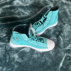 Teal/Turquoise Hightop Converse